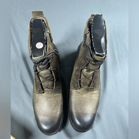 Timberland Men's Dark Brown Lace-Up Boots - Picture 9 of 10